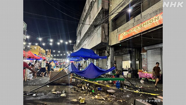 フィリピンのセブ島に近い海で地震69人が亡くなった
